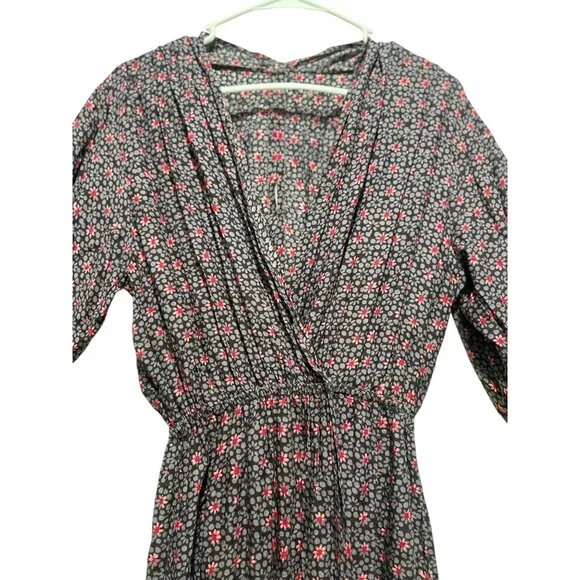 Natalie Martin Anthropologie Nico Wrap Maxi Dress Womens Medium Floral Draped - Picture 7 of 16